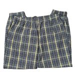 Messhi Womens L Black/White Plaid Checkered Elastic Waist Jogger Pants Stretch Yellow Size L Photo 5
