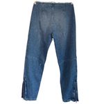 EZR Moto Straight Leg Jeans in Deep Blue 27 New Womens Cut Waist Denim Pants Photo 5