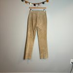 Vintage Olsen Europe beige suede leather pants Tan Size 6 Photo 4