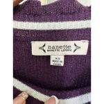 Nanette Lepore Gabriella High Neck Ruffle Trim Metallic Tipped Sweater Dress XS Photo 3