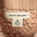 Skye's The Limit Ladies Soft Fluffy Pink Cowl Neck Sweater Size Medium Photo 6