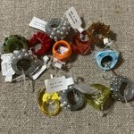 Urban Outfitters Size 6 Lot of 12 rings Various Colors Styles Photo 3