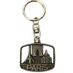 Vintage Mirel PARIS Keychain Made in France Silver Metal Photo 0
