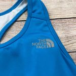 The North Face  Blue Athletic Tank Top Racerback Floral Back Mesh Size M Photo 1