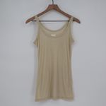 ZOA Ribbed Tank Top Cream M Basic Layering Essential Tan Size M Photo 1