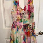 Amanda Uprichard  silk pastel watercolor dress Photo 2