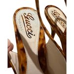 Gucci  Patent Peep Toe Tortoise Shell Heels Sz. 7.5 Photo 5