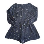 Free People  Women’s Love Grows Floral Print Romper Size S Puff Sleeves Photo 3