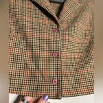 Brandy Melville John Galt Brown by Red Plaid Collared Crop Top Medium Photo 8