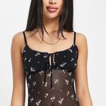 Hollister Black Floral Body Suit Photo 0