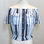 Arizona Jeans Arizona Jean Co. Juniors Stripe Crop Top Photo 0