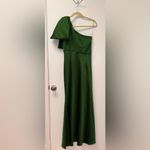 Sachin + Babi NWOT  Aubrey One-Shoulder Crystal Bow Gown green emerald sz 10 Photo 5