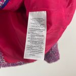 J.Crew  Womens Blazer Fitted Jacket Pink Purple Gold Pockets Size 2‎ Autumn Tweed Photo 4