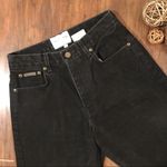 Oscar de la Renta Vintage Jeans Womens High Waist Taper Leg Black Mom Je… Photo 3