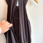 Athleta  Sol Black Wide Leg Cropped Jumpsuit - size 6 Photo 5