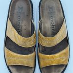 Mephisto Mustard Leather Sandals Women’s Size 37 full Conford & Summer style Yellow Photo 1