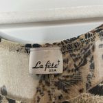 American Vintage Vintage Retro Neutral Tiger Face Print Midi Tank Top Shift Dress One Size Photo 1