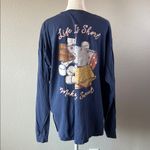 Anna Grace  Long Sleeve Graphic Tshirt Blue Size Large Photo 2