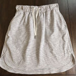 Lululemon On the Fly Skirt Size 8 Gray & White Tennis Outdoor Sports NEW! Photo 0