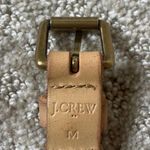 J.Crew  Tan Perforated Genuine Leather Belt Medium Photo 4