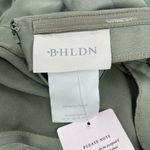 BHLDN  Dress Size 12 Satin Charmeuse Maxi Sage Green Ruby Twist Halter Long NWT Photo 6