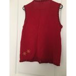 Holiday Editions Women's Button Front Ugly Christmas Sweater Vest Size Medium Photo 6