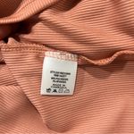 Haute Monde Blush Pink Stretch Ribbed Jersey Knit Side Slit Bodycon Maxi Dress Photo 9