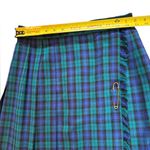 Talbots Pleated Wool Skirt Kilt Tartan Plaid Blue Green Womens Size 10 Scottish Photo 9