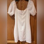 Princess Polly Love Lies Puff Sleeve Lace Trim Lined Mini Dress in White Size 2 Photo 14