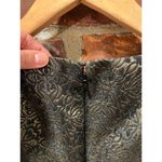 Vintage Jacquard Black & Gold Mini dress Photo 2