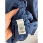 Cato Off Shoulder Ribbed Long Sleeve Blue Top Size Large Photo 2