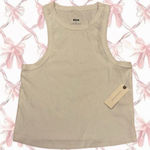 Anthropologie White High Neck Ribbed Tank top -  (with tag) Photo 0