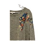 Umgee  Tunic Striped Embroidered Floral Size‎ Large Long Sleeve Dress Photo 1