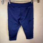 Patagonia  Womens Size Medium‎ Active Long Shorts Pockets Navy Blue Activewear Photo 5