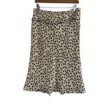 ✨Studio M 100% Silk Cream/Black Sz Medium Skirt✨ Black Photo 4