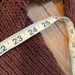 Aerie  burgundy chunky knit cozy turtleneck sweater small Photo 7