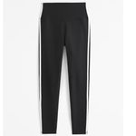 YPB SculptLUX Side Stripe 7/8 Length Legging Black White Size Large Photo 1