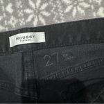Moussy Vintage Black Denim Distressed Front Slit Hem Jeans Size 27‎ Photo 3