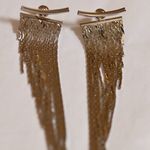 Chic Silver Tassel Earrings Great Movement glam classy elegant dressy gift New Photo 2