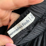 Abercrombie & Fitch  Linen Blend Cut Open Open Black Maxi Vacation Dress Size XS Photo 5