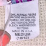 Vintage Red White Blue Teddy Bear Sweater Size M Photo 3