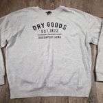 Oversized Dry Goods Sweatshirt Originality Gray Crewneck Pullover Women's Small Photo 0