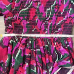 MISA Los Angeles MISA Jessa Turtleneck Smocked Print dress in Holiday Sparkle Photo 15