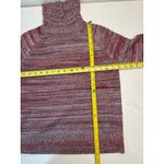FATE Turtleneck sweater and red and blue. Size medium. Photo 3