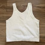 H&M  Sport White Ribbed Tank Top Size Small Photo 2