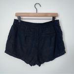 Forever 21 Vintage Linen Cloth Black Casual Shorts Photo 1