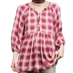 Maeve Anthropologie  Plaid Peplum Top Photo 0