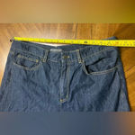 Vince . Dark Wash Lightweight Cropped Denim Jeans Cuffed Hem Luxe Size 12 Photo 3