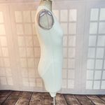 IRO Aurora white one sleeve ribbed bodycon mini dress size xxs Photo 9