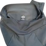 Alo Yoga Ribbed Airlift Enchanted Leggings High Waisted 7/8 Pockets Black Photo 10